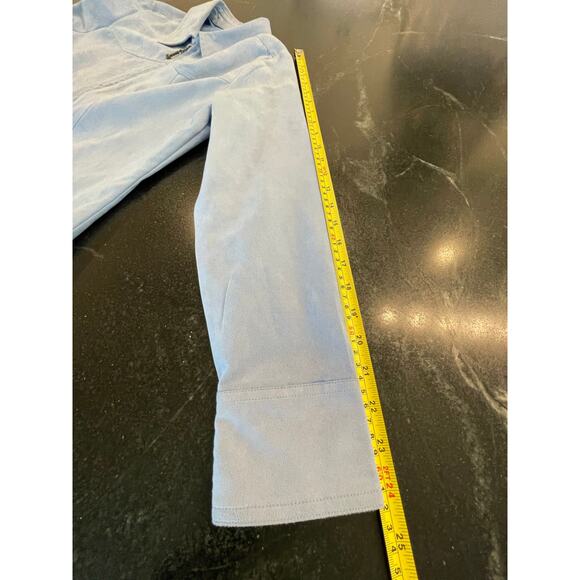 Fiorlini International Blue sueded zip Western shirt jacket Med. - Picture 10 of 11